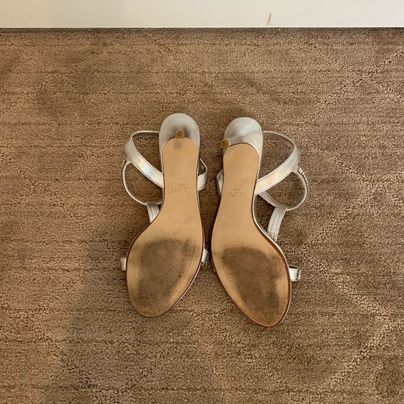 Glint Silver Sparkly Heels - Picture 3 of 3